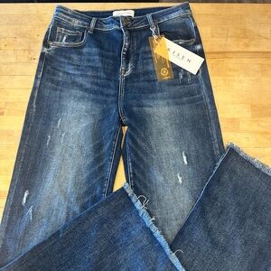 Risen size 15/32 wide leg jeans NWT
